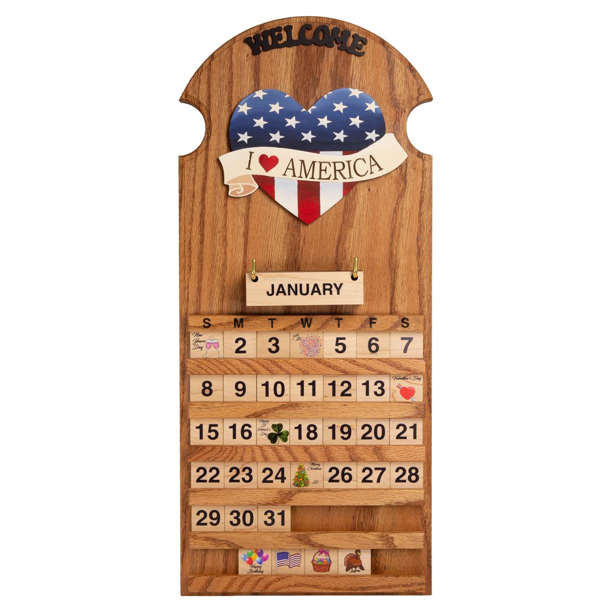 Wooden Perpetual Calendar